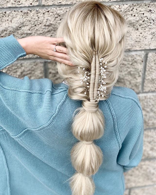 blonde braid hairstyle