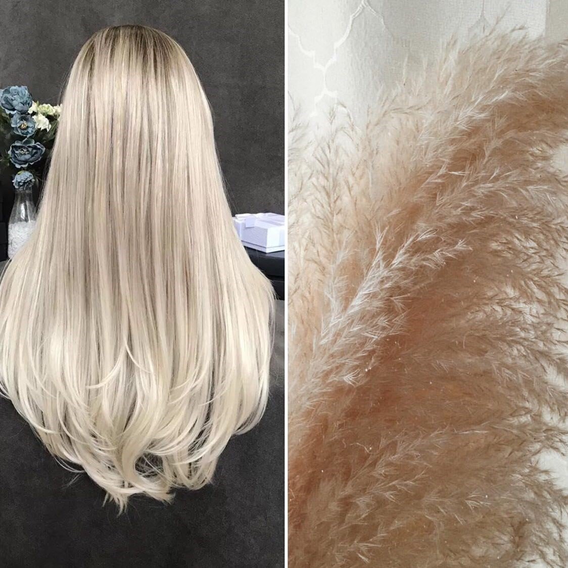 Natural Light Brown to Bleach Blonde Ombre
