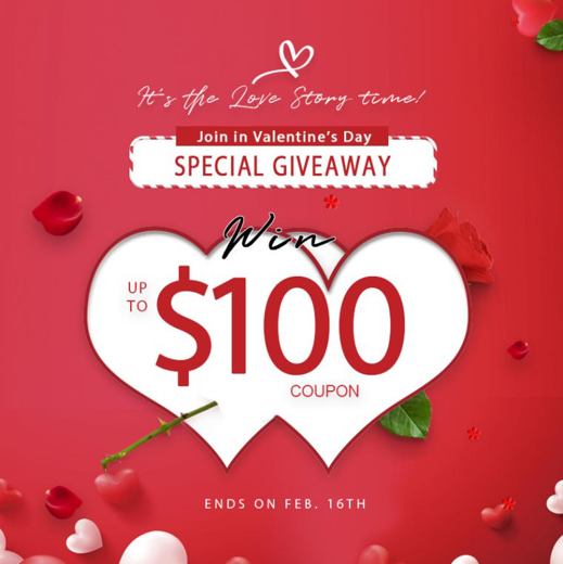 Share a Love Story & Win $100 Coupon