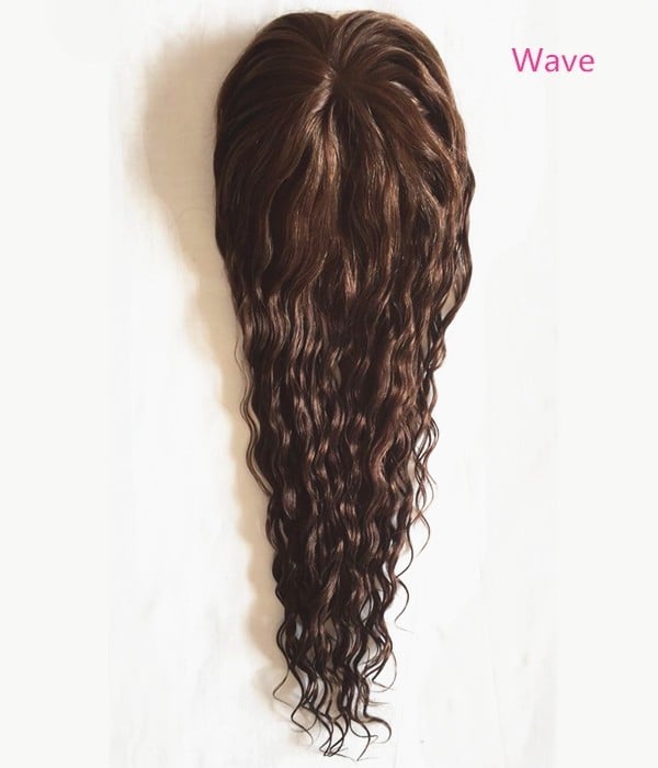 Claire Curly Wave Virgin Remy Human Hair Topper - 5.5"×5.5"
