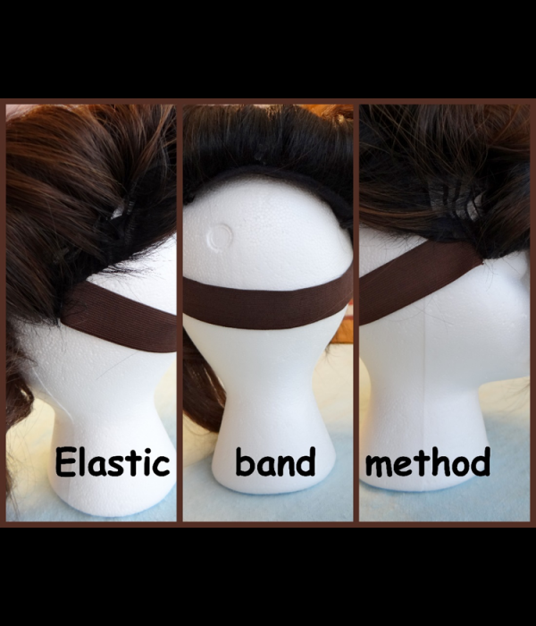 NO GLUE!! HOW TO SEW AN ELASTIC BAND TO A LACE FRONT WIG