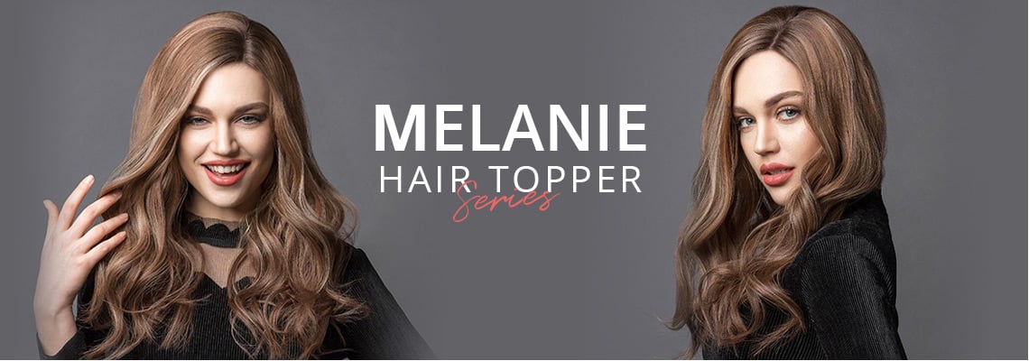 melanie hair topper collection
