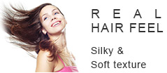 Real Hair Feel Silky & Soft texture
