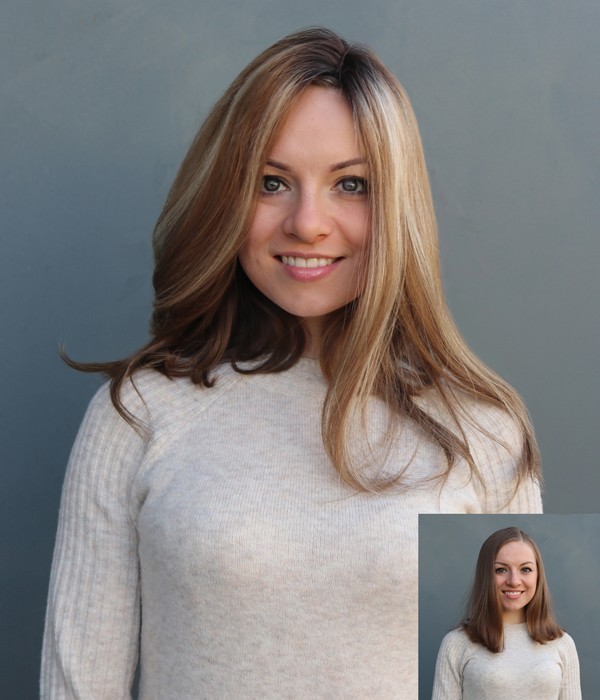 Blonde clip on hair pieces before and after Blonde clip on hair pieces before and after