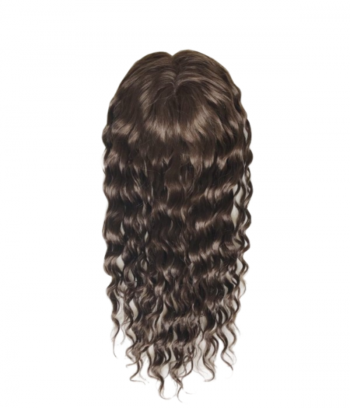 Claire Curly Wave Remy Human Hair Topper 5 5 5 5 Uniwigs