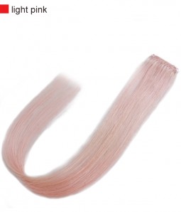 18" Colorful Virgin Remy Human Hair Single Clip In Extension