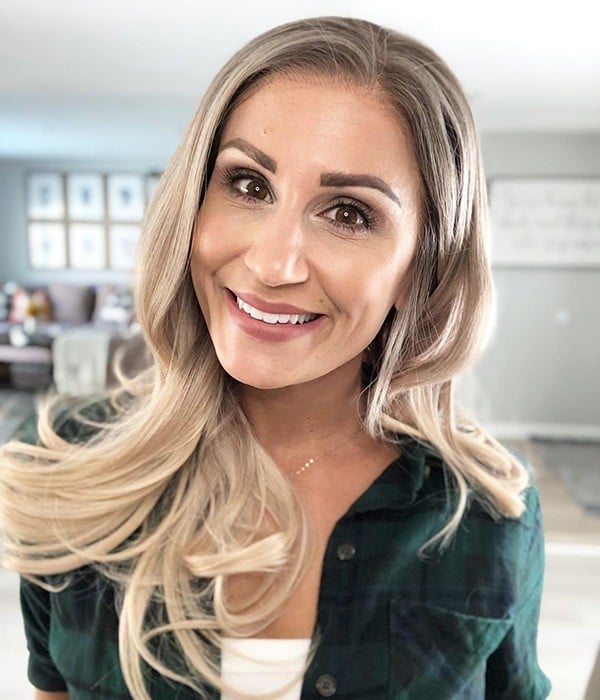 Charlotte White Blonde Balayage Remy Human Hair Lace Front Wig