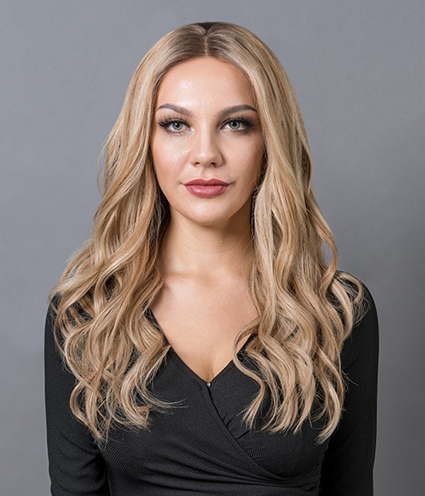 Hanna | Long Blonde Balayage 100% Hand-tied Remy Human ...