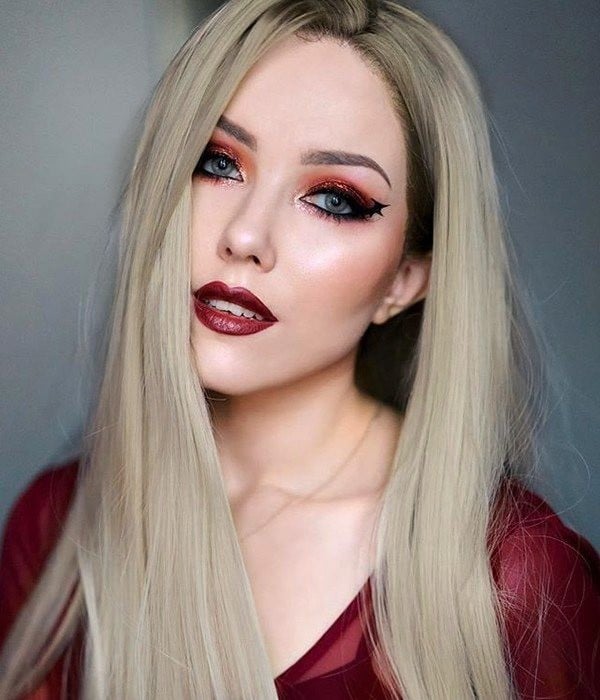 Blondie Platinum/ Icy Blonde Long Synthetic Lace Front Wig