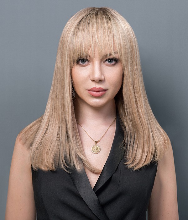 Zoe Mono Top Full Hand-tied Human hair wig