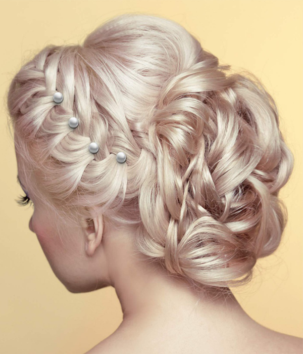 Pearl Rhinestone Twister Spiral Hair Pins Set (7 pcs) UniWigs