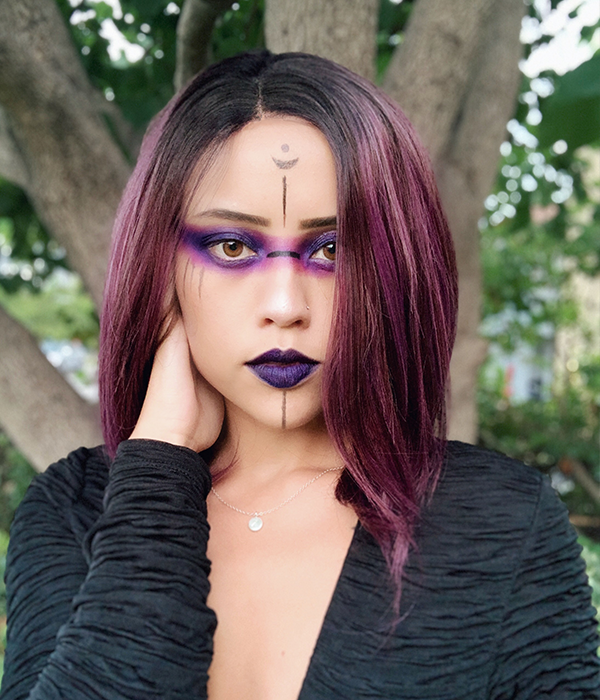 Sugar Plum | Purple Shoulder Length Bob Synthetic Lace ...