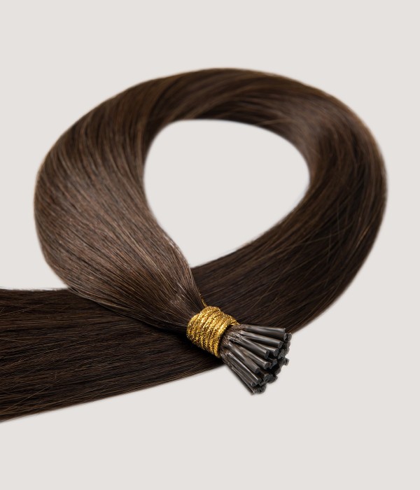 Keratin ITip 18" 30g Natural Straight Human Hair Extensions UniWigs