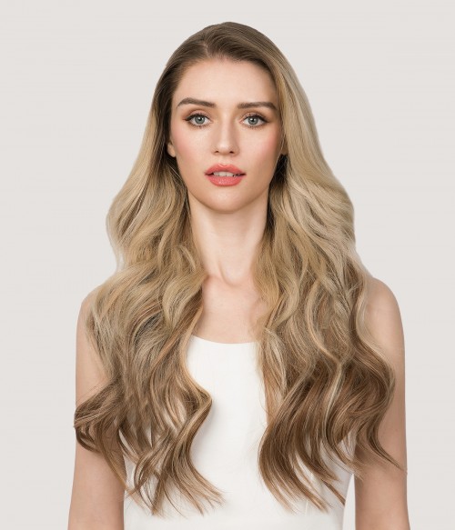 Ester 18" 160g 10 Pieces Invisible Clip-in Human Hair Extensions