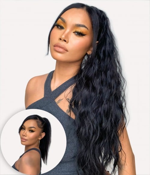 Lana 25" Curly Wrap around Synthetic Ponytail Extension