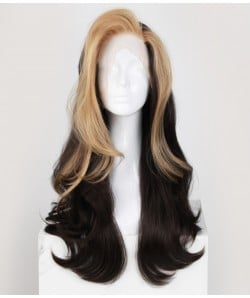 | Blonde Chuncky Highlighted Synthetic Lace Front Wig