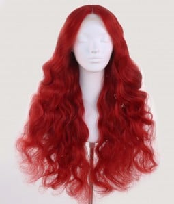 Scarlett | Bold Red Curly Synthetic Lace Front Wig
