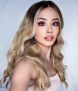 Clara |Sunkissed Blonde Balayage Synthetic Lace Front Wig