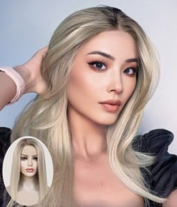Katy | A-line Long Bob Synthetic Lace Front Wig
