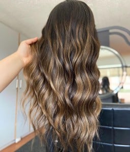 Bailey | Brunette Balayage Remy Human Hair Lace Front Wig