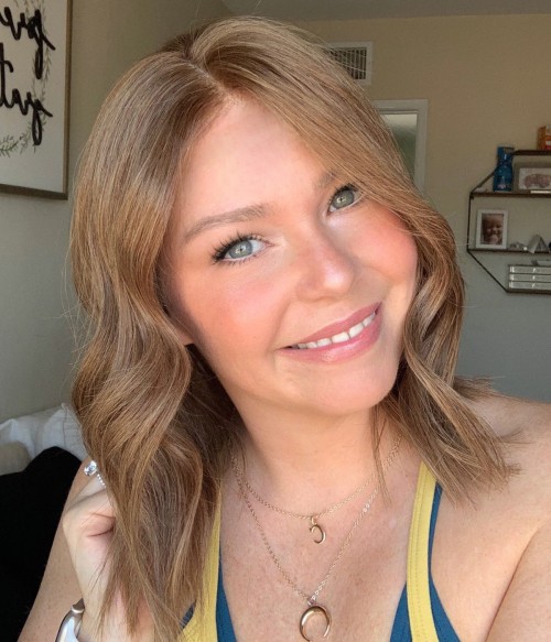 Freya | Brown Long Bob Human Hair Lace Wig S/M | TopComfort Cap