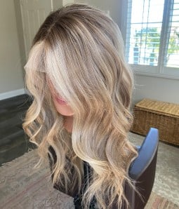Ariane | Blonde Balayage Remy Human Hair Lace Front Wig