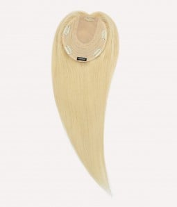 6" x 6" Platinum Blonde Silk Top Human Hair Topper | Color Me
