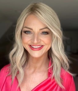 Georgia | Dimensional Vanilla Butter Blonde Remy Human Hair Mono Top Wig | Lace Front