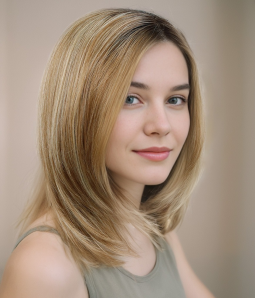 Sunny Glow | Honey Blonde Balayage Synthetic Lace Front Wig | Pre-cut Layers