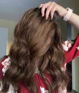 Perfection | Brunette Balayage Remy Human Hair Lace Wig | Dark Roots