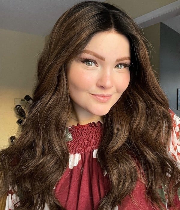 Perfection | Brunette Balayage Remy Human Hair Lace Wig | Dark Roots