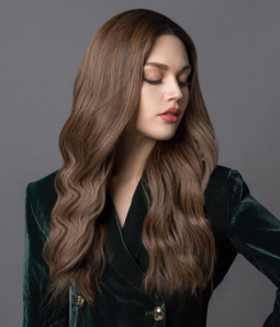 Perfection | Brunette Balayage Remy Human Hair Lace Wig | Dark Roots