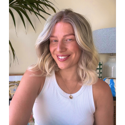 Blonde Wavy Bob Synthetic Lace Front Wig