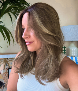 Palermo | Dark Blonde Highlighted Synthetic Lace Front Wig | Pre-cut Layers