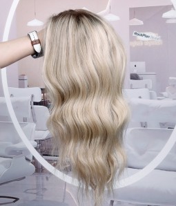 Summer Joy F | Blonde Balayage Remy Human Hair Lace Front Wig S/M