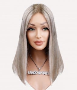 Judy | Blonde Balayage Remy Human Hair Full Lace Wig | 100% Hand-tied | Lace Front | S/M