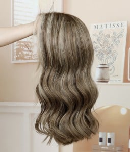 Summer Joy K | Brunette Balayage Remy Human Hair Lace Front Wig | Petite Size