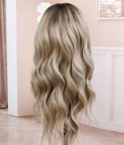 Star D | Blonde Balayage Remy Human Hair Lace Front Wig