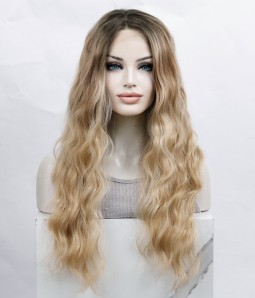 Sample Wig Style S4 | Long Curly Wavy Lace Front Synthetic Wig | Final Sale