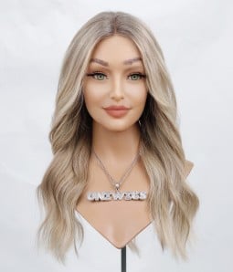Sample Wig Style Y70 | Sunlit Blonde Remy Human Hair Lace Front Wig|Pre-cut Lace Front | Final Sale
