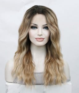 Sample Wig Style S13 | Long Curly Wavy Lace Front Synthetic Wig | Final Sale