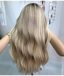 Candle Glow G | Blonde Balayage Remy Human Hair Lace Front Wig