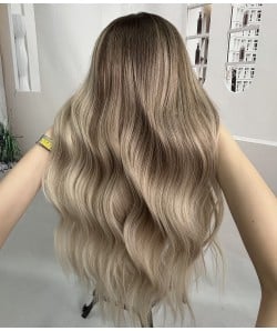 Candle Glow H | Bronde Ombre Balayage Remy Human Hair Lace Front Wig