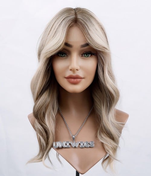 Sample Wig Style | Smooth Blonde Human Hair Lace Front Wig| Final Sale
