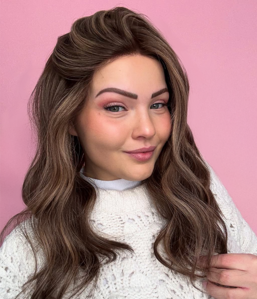 Natalie | Smoky Hazelnut Remy Human Hair Lace Front Wig S/M