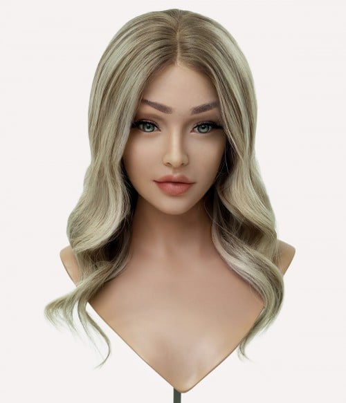Sample Wig Style | Black Root Mocha Human Hair Lace Front Wig| Final Sale