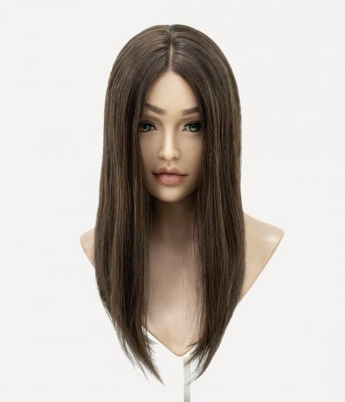 Clearance | 6.5” x 7” Lace Top Human Hair Topper With Lace Front | Pre-Cut Lace | Final Sale