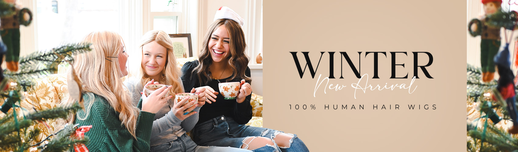 100% HUMAN HAIR WIGS