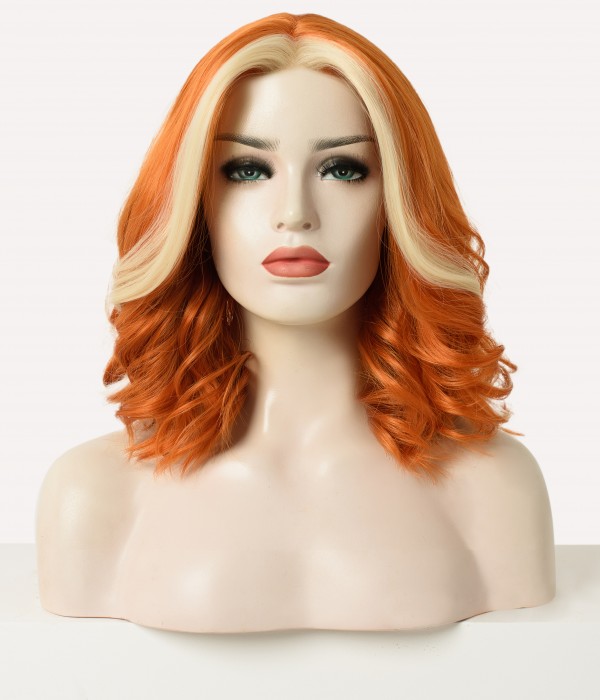 copper-orange-face-framing-highlight-synthetic-lace-front-wig