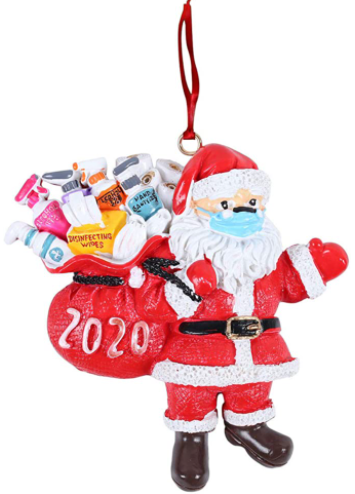 2020 Quarantine Santa Christmas Ornament